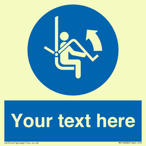 Custom Mandatory: Open safety bar of chairlift